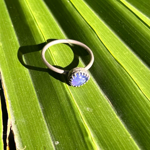 Tanzanite Stacker Ring - Size 8.5