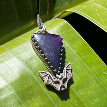 Load image into Gallery viewer, Purpurite Bat Pendant