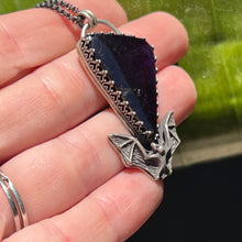 Load image into Gallery viewer, Purpurite Bat Pendant