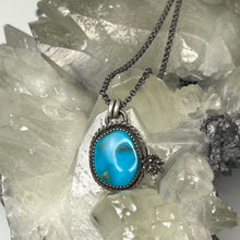 Load image into Gallery viewer, Turquoise Succulent Rope Pendant