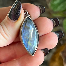 Load image into Gallery viewer, Marquise Labradorite Pendant