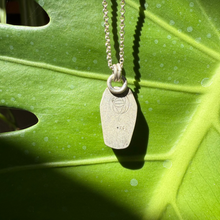 Load image into Gallery viewer, Prehnite Epidote Coffin Pendant