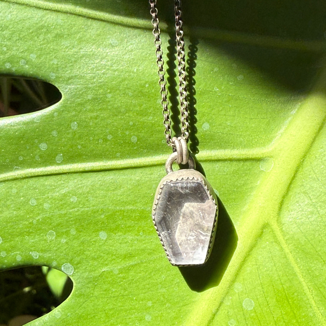 Quartz Coffin Pendant