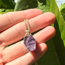 Load image into Gallery viewer, Amethyst Coffin Pendant