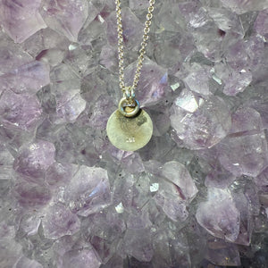 Tourmaline Crescent Moon Pendant
