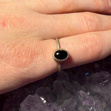 Load image into Gallery viewer, Onyx Stacker Ring - Size 10.25
