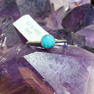 Amazonite Stacker Ring - Size 9.75