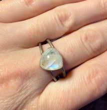Load image into Gallery viewer, Moonstone Double Band Ring - Size 10.75