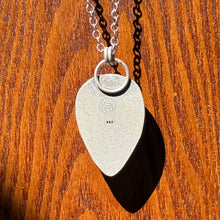 Load image into Gallery viewer, Chevron Amethyst Inverted Teardrop Sterling Silver Pendant