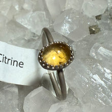 Load image into Gallery viewer, Citrine Stacker Ring - Size 10.5