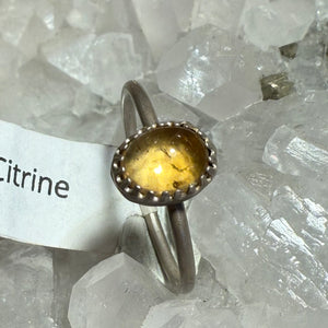 Citrine Stacker Ring - Size 10.5