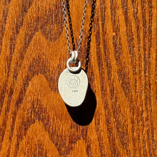 Load image into Gallery viewer, Amethyst Coffin Sterling Silver Pendant with Crown Setting