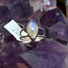 Load image into Gallery viewer, Labradorite Double Band Ring - Size 7