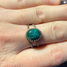 Load image into Gallery viewer, Chrysocolla Double Band Ring - Size 6.75