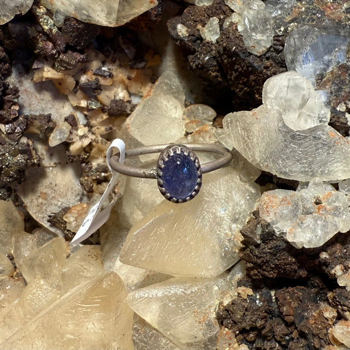Tanzanite Stacker Ring - Size 9.25