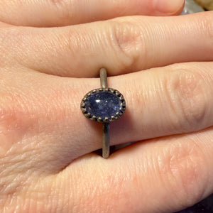 Tanzanite Stacker Ring - Size 9.25