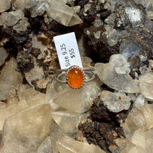 Load image into Gallery viewer, Carnelian Double Band Ring - Size 9.25