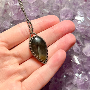 Black Sunstone Talisman Pendant