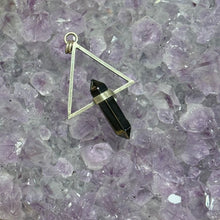 Load image into Gallery viewer, Hematite Triangle Double Terminated Pendant