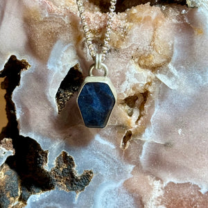 Sodalite Coffin Pendant