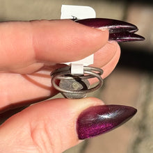 Load image into Gallery viewer, Amethyst Hexagon Double Band Ring - Size 4.75