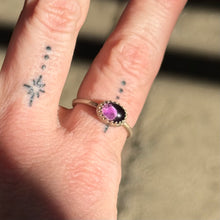 Load image into Gallery viewer, Amethyst Crown Stacker Ring - Size 8