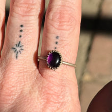 Load image into Gallery viewer, Amethyst Crown Stacker Ring - Size 9