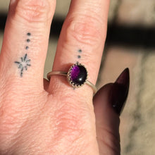 Load image into Gallery viewer, Amethyst Crown Stacker Ring - Size 9