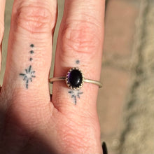 Load image into Gallery viewer, Amethyst Crown Stacker Ring - Size 9.5