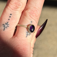 Load image into Gallery viewer, Amethyst Crown Stacker Ring - Size 9.5