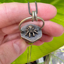 Load image into Gallery viewer, Garden Quartz Spider Pendant
