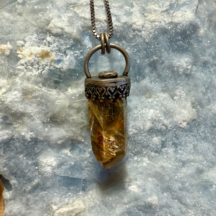 Garden Quartz Ghost Pendant