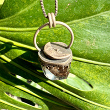 Load image into Gallery viewer, Garden Quartz Moon Pendant