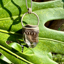 Load image into Gallery viewer, Garden Quartz Moon Pendant
