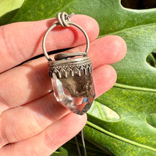 Load image into Gallery viewer, Garden Quartz Moon Pendant