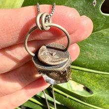 Load image into Gallery viewer, Garden Quartz Moon Pendant