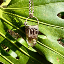 Load image into Gallery viewer, Garden Quartz Skeleton Hand Pendant