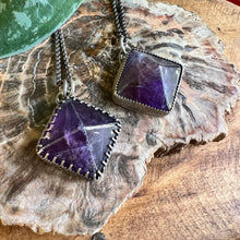 Load image into Gallery viewer, Amethyst Pyramid Pendant