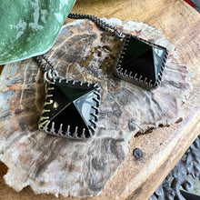 Load image into Gallery viewer, Obsidian Pyramid Pendant