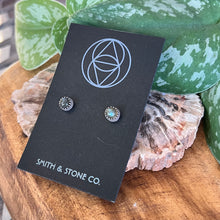 Load image into Gallery viewer, Labradorite Post Earrings
