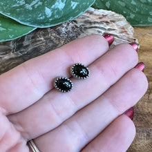 Load image into Gallery viewer, Onyx Post Earrings