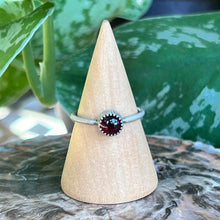 Load image into Gallery viewer, Garnet Stacker Ring - Size 8.25