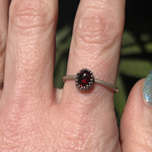 Load image into Gallery viewer, Garnet Stacker Ring - Size 8.5