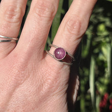 Load image into Gallery viewer, Star Ruby Double Band Ring - Size 9.25