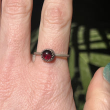 Load image into Gallery viewer, Garnet Stacker Ring - Size 9