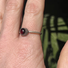 Load image into Gallery viewer, Garnet Stacker Ring - Size 9