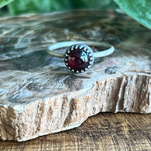 Load image into Gallery viewer, Garnet Stacker Ring - Size 8