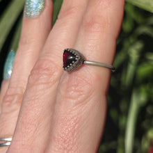 Load image into Gallery viewer, Garnet Stacker Ring - Size 6