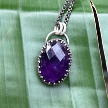 Load image into Gallery viewer, Rose Cut Amethyst Pendant