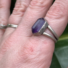 Load image into Gallery viewer, Amethyst Gem Statement Ring - Size 8